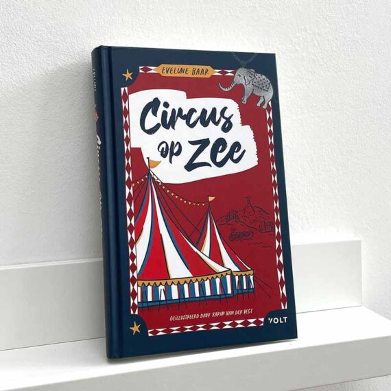 Illustratie kinderboek Circus op zee